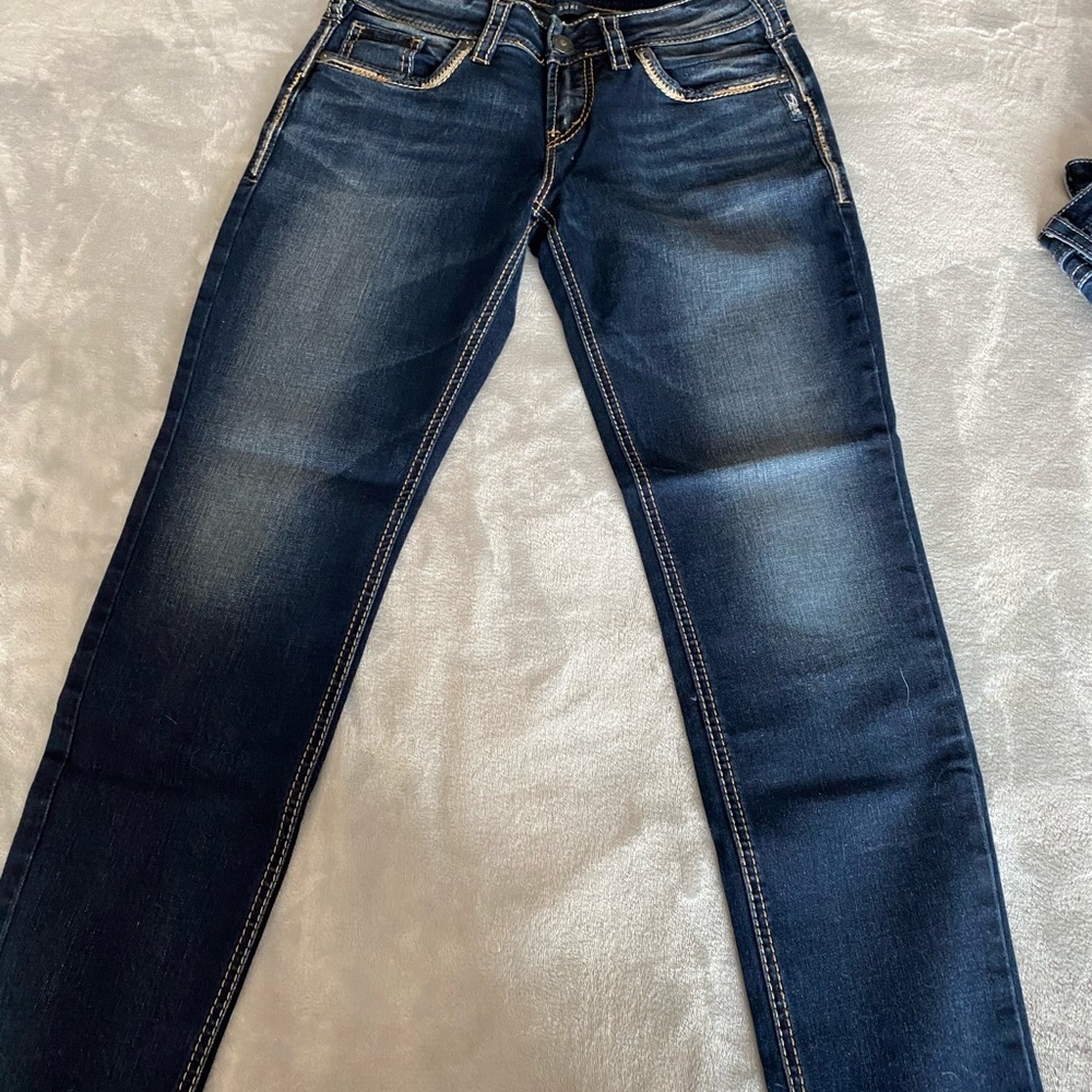 Silver jeans